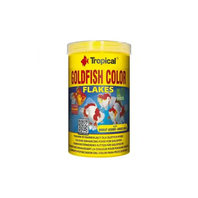 Flocons pour booster la couleur des poissons rouges