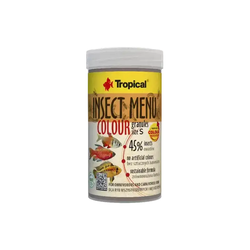 Granulés couleur pour poissons omnivores